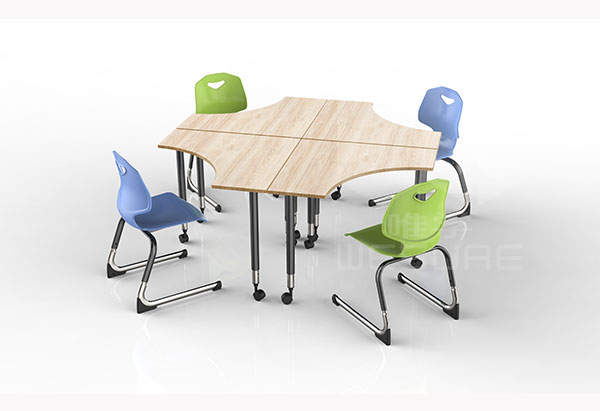 学生互动拼装桌椅